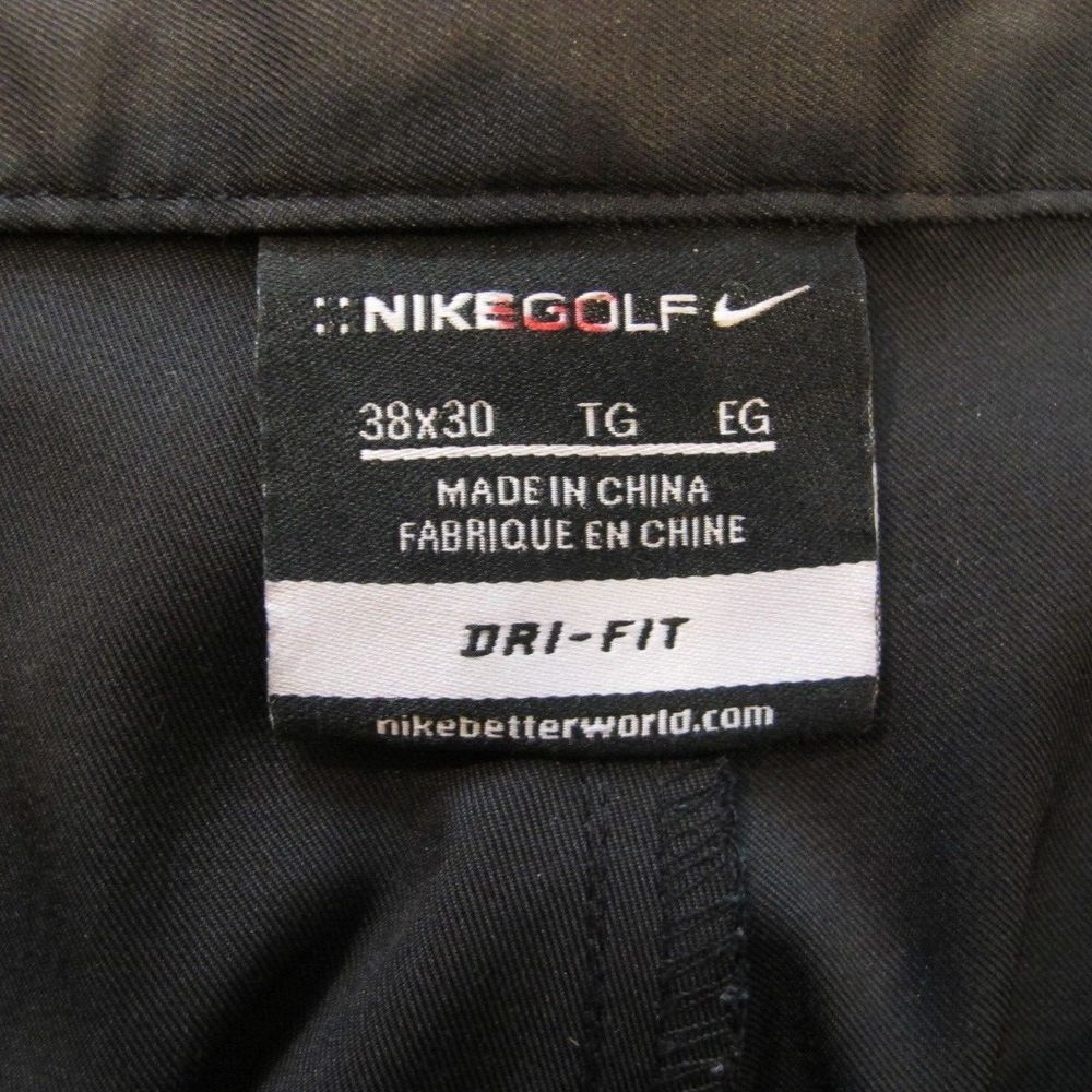 Nike Golf‎ Dri-Fit Tech Performance Golf Pants Men's 38x30 Black 407193-010 - Picture 3 of 7
